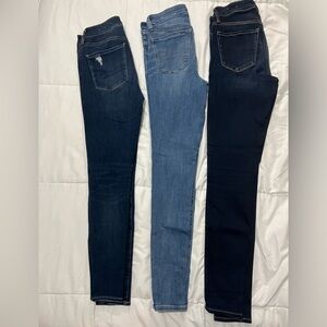 Womens American Eagle Skinny Jeans Low Rise Size 2R and long, 3 pairs
